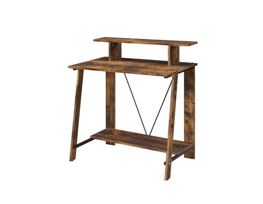 ACME Nypho Writing Desk, Weathered Oak & Black Finish 92730