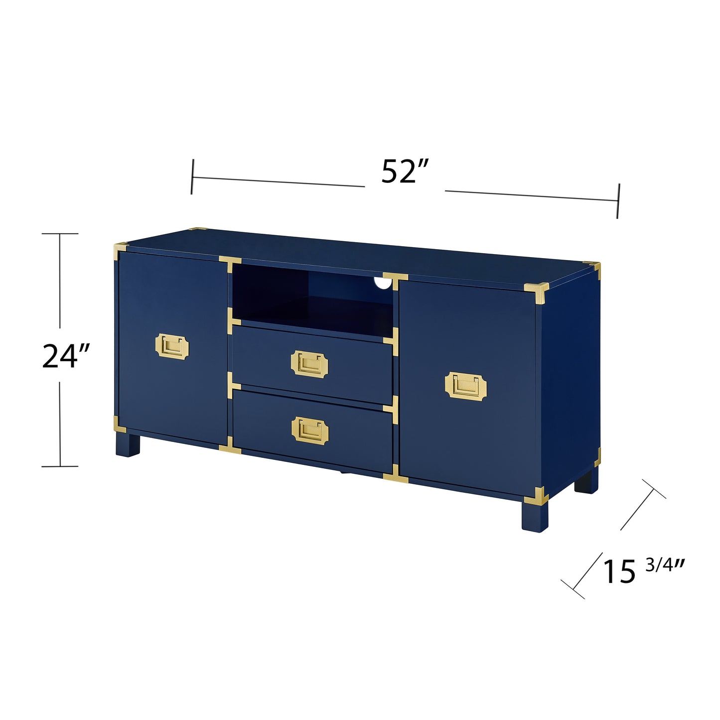 Campaign Entertainment Center Console - Navy