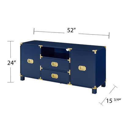 Campaign Entertainment Center Console - Navy