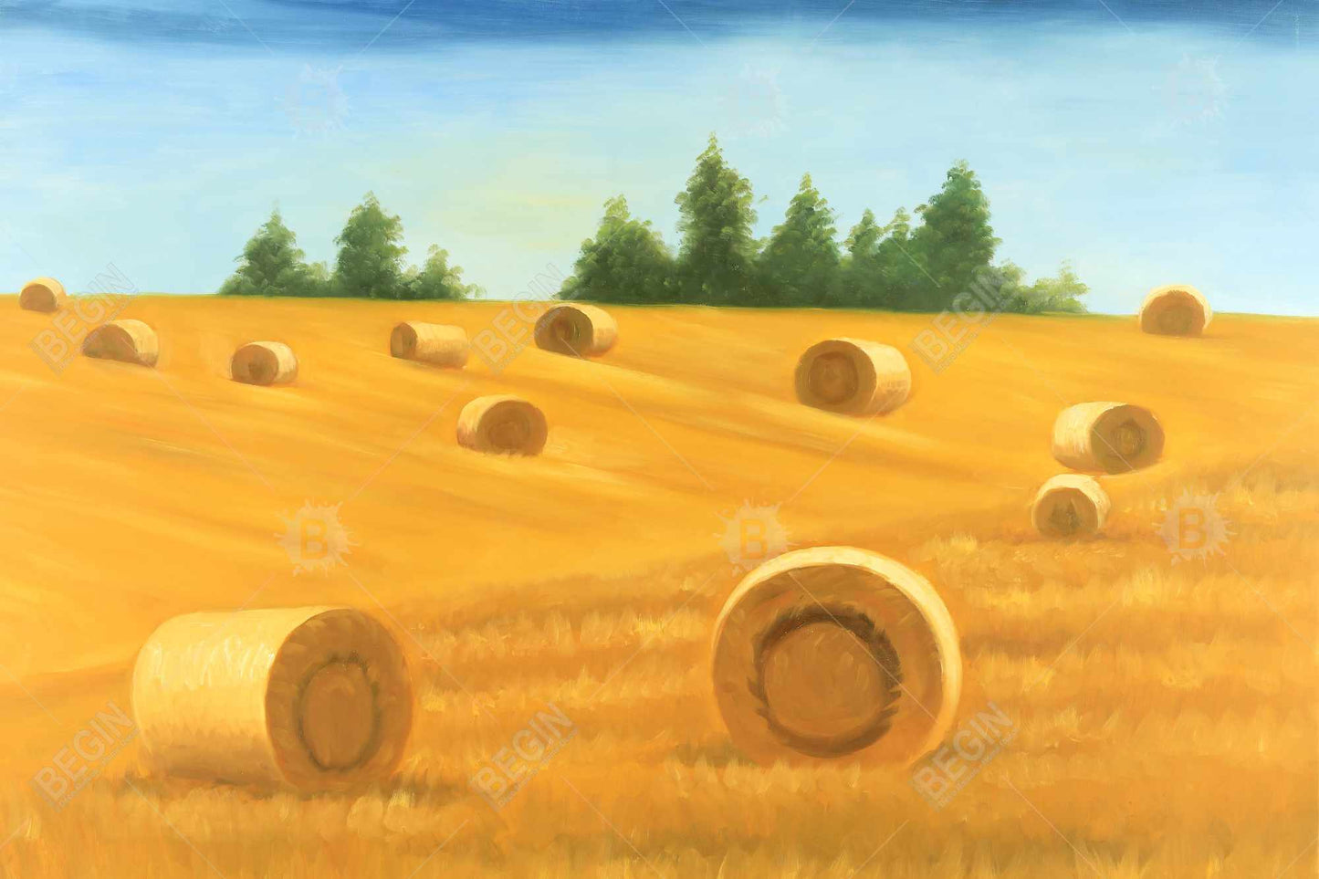 Landscape of the countryside - 20x30 Print on canvas