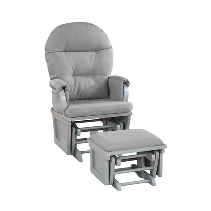 Madison Glider & Ottoman Gray/Oyster