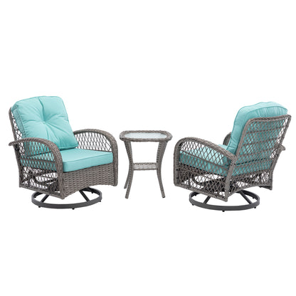 3pcs Outdoor Furniture Modern Wicker set