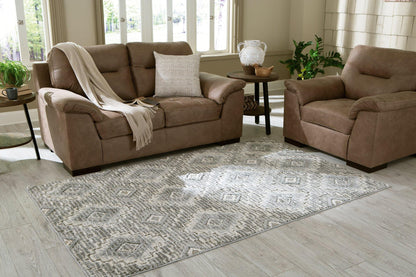 Ashley Monwick Cream+Gray Casual 5'3" x 7'3" Rug R403742