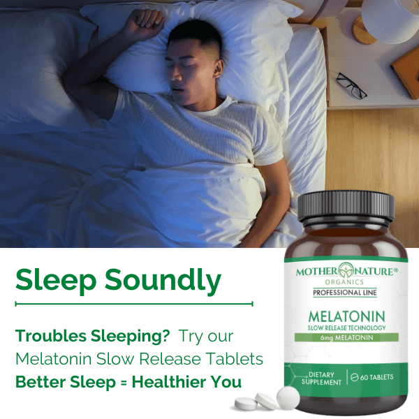 Melatonin 6mg Capsules by Mother Nature Organics