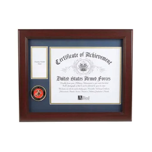 U.S. Marine Corps Medallion 8-Inch by 10-Inch Certificate and Medal Frame by The Military Gift Store