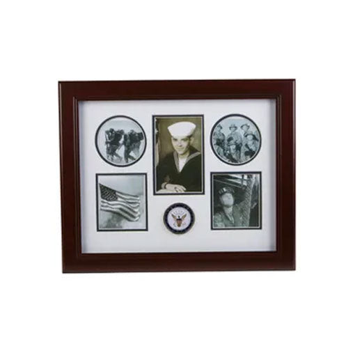U.S. Navy Medallion 5 Picture Collage Frame by The Military Gift Store