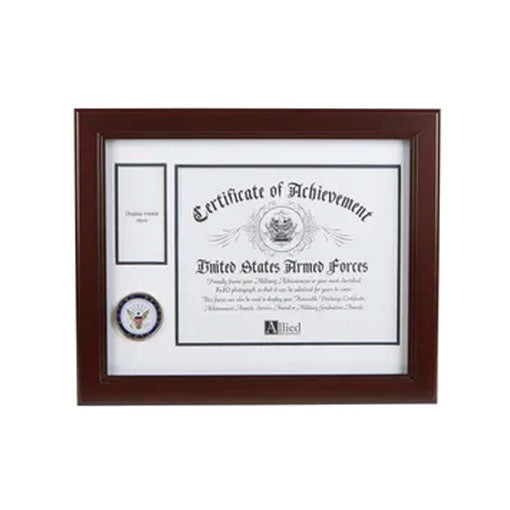 U.S. Navy Medallion 8-Inch by 10-Inch Certificate and Medal Frame by The Military Gift Store