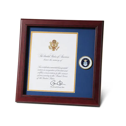 U.S. Air Force Medallion 8-Inch by 10-Inch Presidential Memorial Certificate Frame by The Military Gift Store