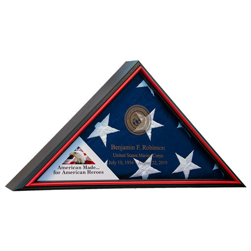 Flags Connections - Tributary Flag Case - Marine Corps. by The Military Gift Store