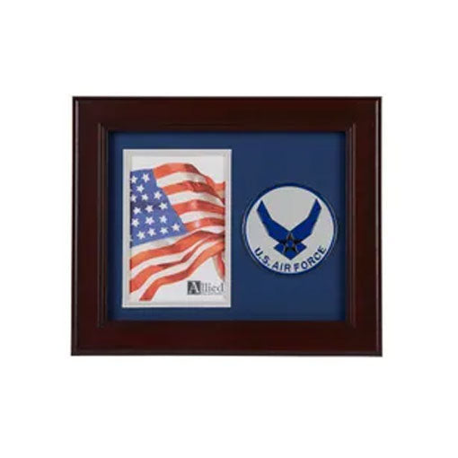 Aim High Air Force Medallion 4-Inch by 6-Inch Portrait Picture Frame by The Military Gift Store
