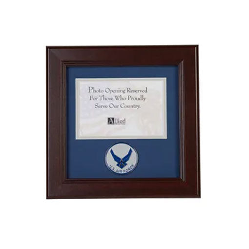 Aim High Air Force Medallion 4-Inch by 6-Inch Landscape Picture Frame by The Military Gift Store