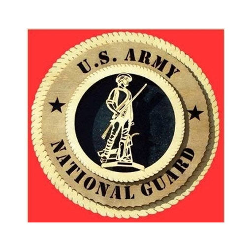 National Guard Wall Tribute, National Guard Wood Wall Tribute - 12". by The Military Gift Store