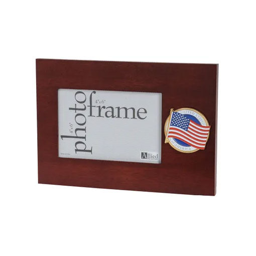 American Flag Medallion 4-Inch by 6-Inch Desktop Picture Frame by The Military Gift Store