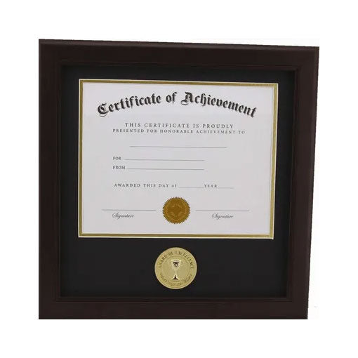 Award of Excellence 8-Inch by 10-Inch Certificate Frame - Mahogany by The Military Gift Store