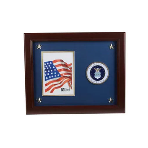U.S. Air Force Medallion 5-Inch by 7-Inch Picture Frame with Stars by The Military Gift Store
