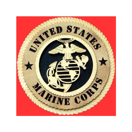 Marine Corp wall tribute, Laser Wall Tributes - 9". by The Military Gift Store