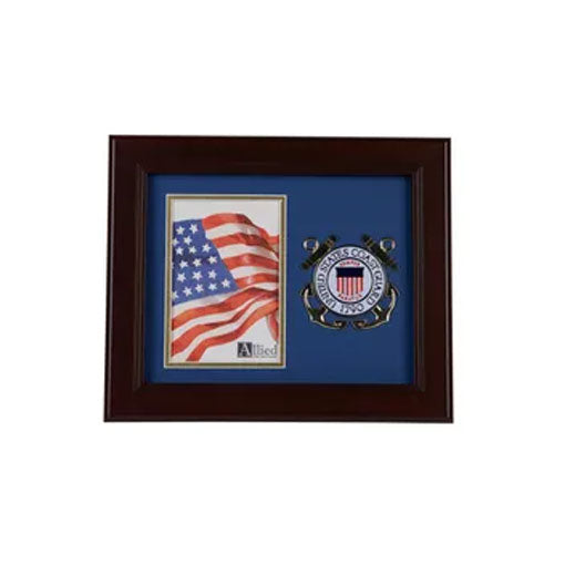 U.S. Coast Guard Medallion 4-Inch by 6-Inch Portrait Picture Frame by The Military Gift Store