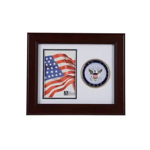 U.S. Navy Medallion 4-Inch by 6-Inch Portrait Picture Frame by The Military Gift Store