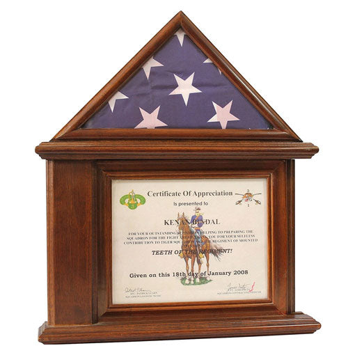 Flags Connections Flag Display Case with Certificate & Document Holder Frame. by The Military Gift Store