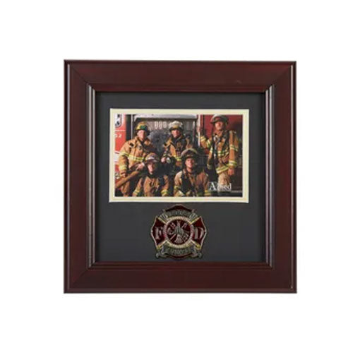Firefighter Medallion 4-Inch by 6-Inch Landscape Picture Frame by The Military Gift Store