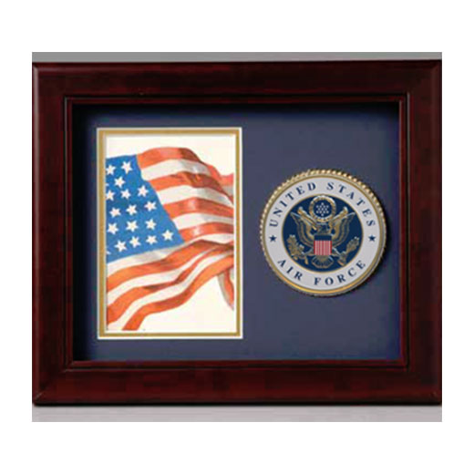 Photo and medallion frame Air Force, Air Force Medallion Frame. by The Military Gift Store