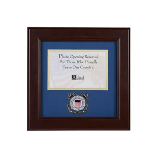 U.S. Coast Guard Medallion 4-Inch by 6-Inch Landscape Picture Frame by The Military Gift Store