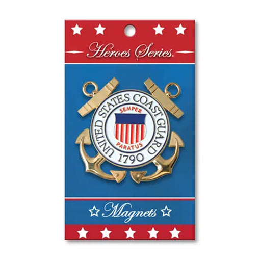 Flags Connections - Heroes Series Coast Guard Medallion Large Magnet - 3.75 Inches. by The Military Gift Store