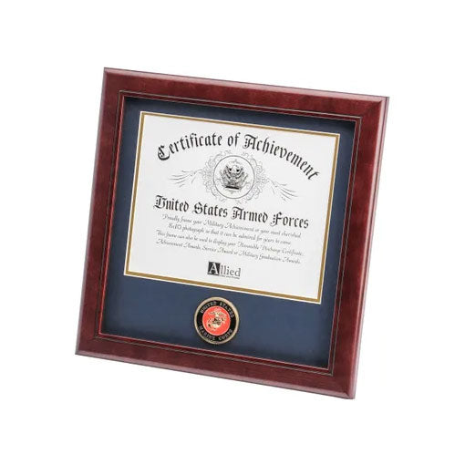 U.S. Marine Corps Medallion 8-Inch by 10-Inch Certificate Frame by The Military Gift Store