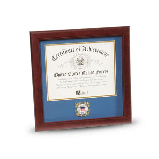 U.S. Coast Guard Medallion 8-Inch by 10-Inch Certificate Frame by The Military Gift Store