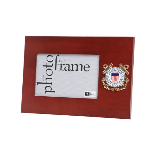 U.S. Coast Guard Medallion 4-Inch by 6-Inch Desktop Picture Frame by The Military Gift Store