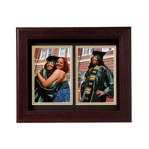 Decorative 4-Inch by 6-Inch Double Picture Frame by The Military Gift Store