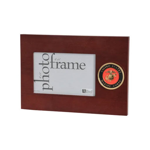 U.S. Marine Corps Medallion 4-Inch by 6-Inch Desktop Picture Frame by The Military Gift Store