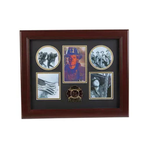 Firefighter Medallion 5 Picture Collage Frame by The Military Gift Store