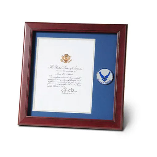 Aim High Air Force Medallion 8-Inch by 10-Inch Presidential Memorial Certificate Frame by The Military Gift Store