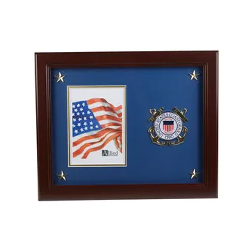 U.S. Coast Guard Medallion 5-Inch by 7-Inch Picture Frame with Stars by The Military Gift Store
