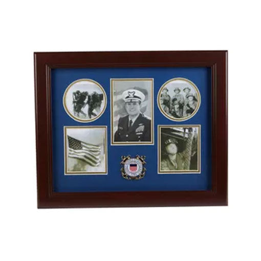 U.S. Coast Guard Medallion 5 Picture Collage Frame by The Military Gift Store