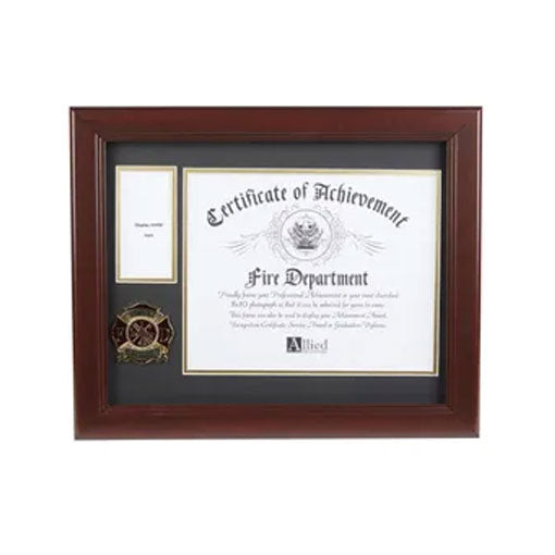 Firefighter Medallion 8-Inch by 10-Inch Certificate and Medal Frame by The Military Gift Store