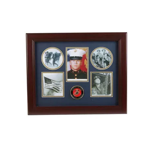 U.S. Marine Corps Medallion 5 Picture Collage Frame by The Military Gift Store