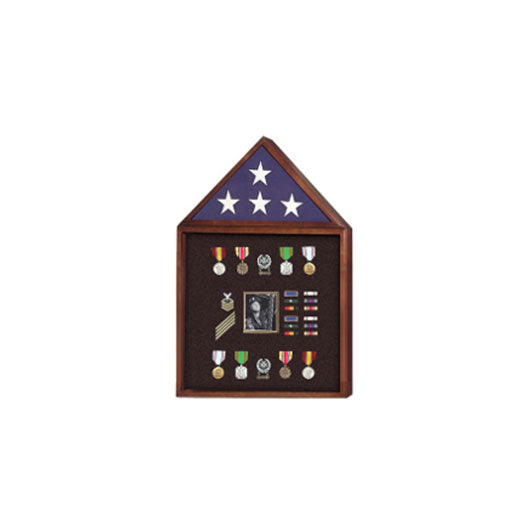 Flag and Badge display cases, Flag and Photo Frame - Cherry. by The Military Gift Store