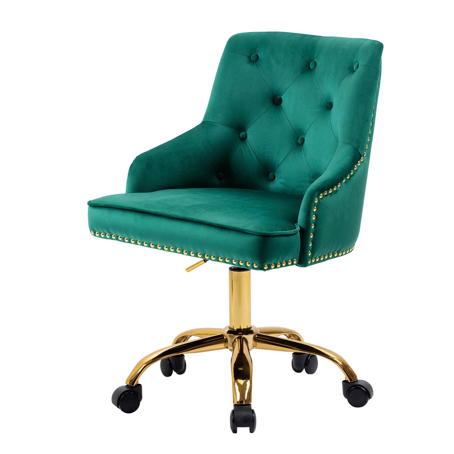 Home Office Chair, Velvet Office Chair, Adjustable Armchair Cute Desk Chair