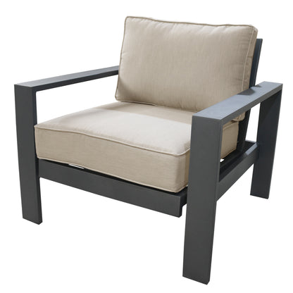 Club Chair, Powdered Pewter