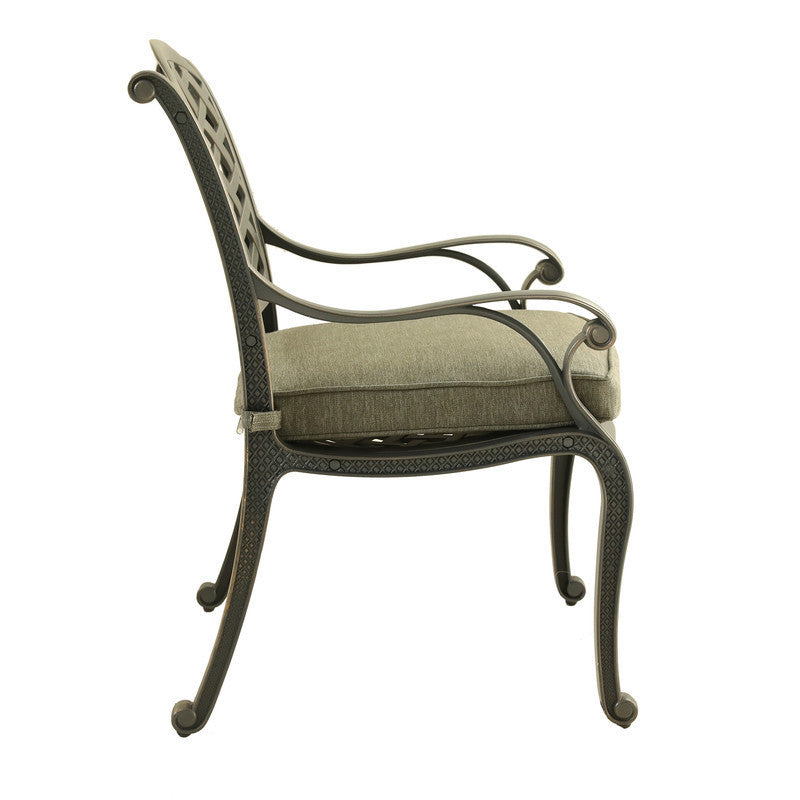 Dining Arm Chair, Olive Green