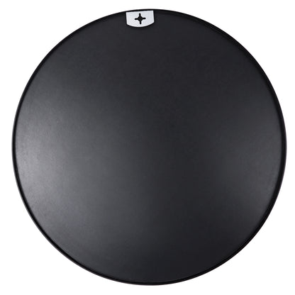 Round Mirror, Circle Mirror 16 Inch, Black Round Wall Mirror Suitable for Bedroom, Living Room, Bathroom, Entryway Wall Decor and More, Brushed Aluminum Frame Large Circle Mirrors for Wall