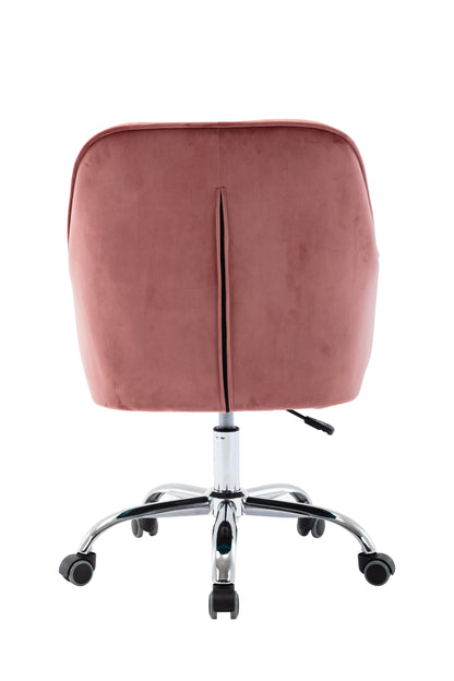 COOLMORE Velvet Swivel Shell Chair for Living Room ,Office chair , Modern Leisure Arm Chair Bean red