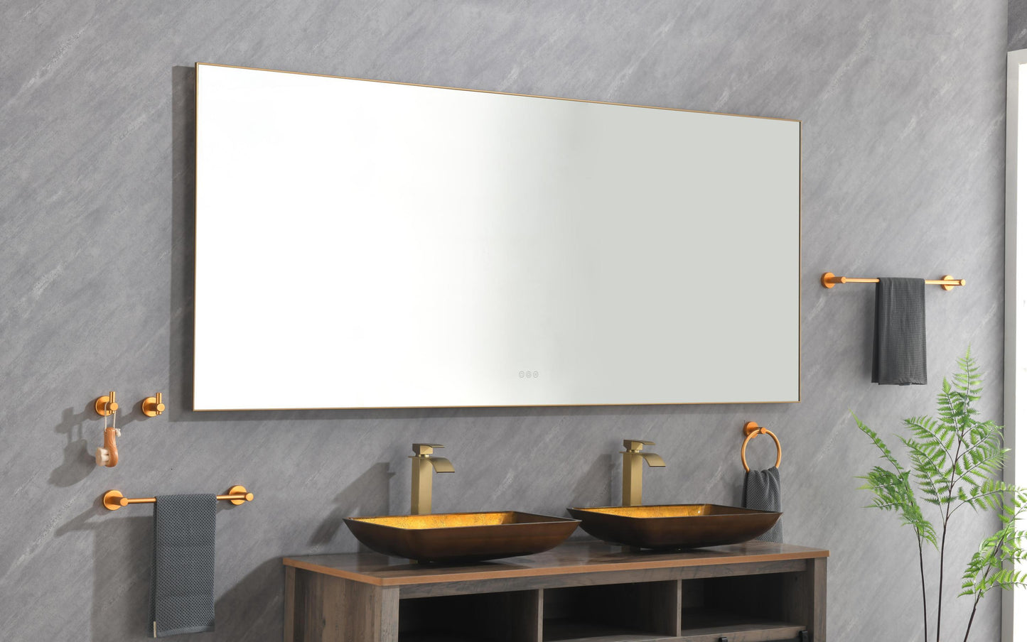 LTL needs to consult the warehouse addressSuper Bright Led Bathroom Mirror with Lights, Metal Frame Mirror Wall Mounted Lighted Vanity Mirrors for Wall, Anti Fog Dimmable Led Mirror for Makeup