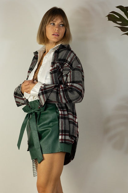 THICK PLAID JACKET