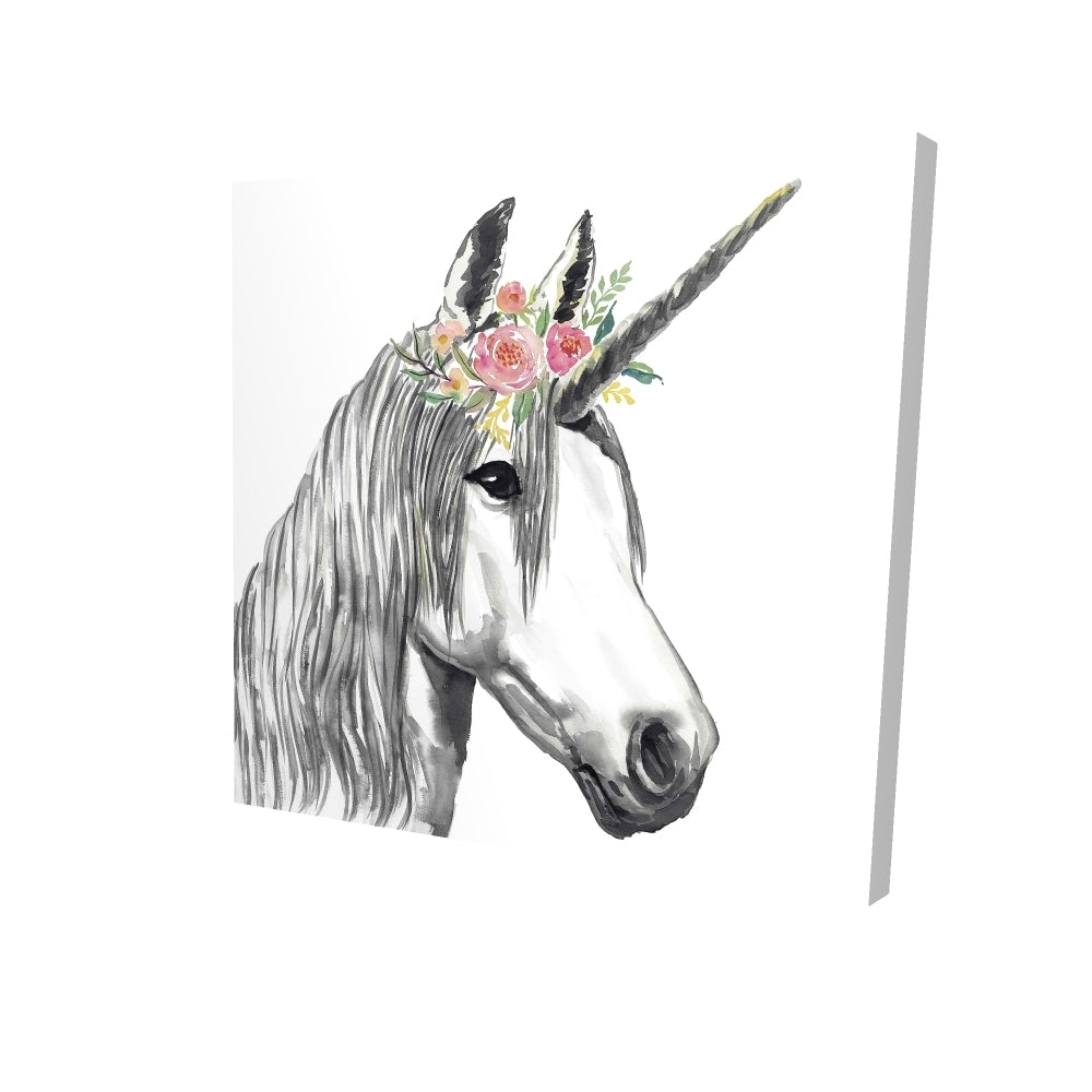 Unicorn - 12x12 Print on canvas