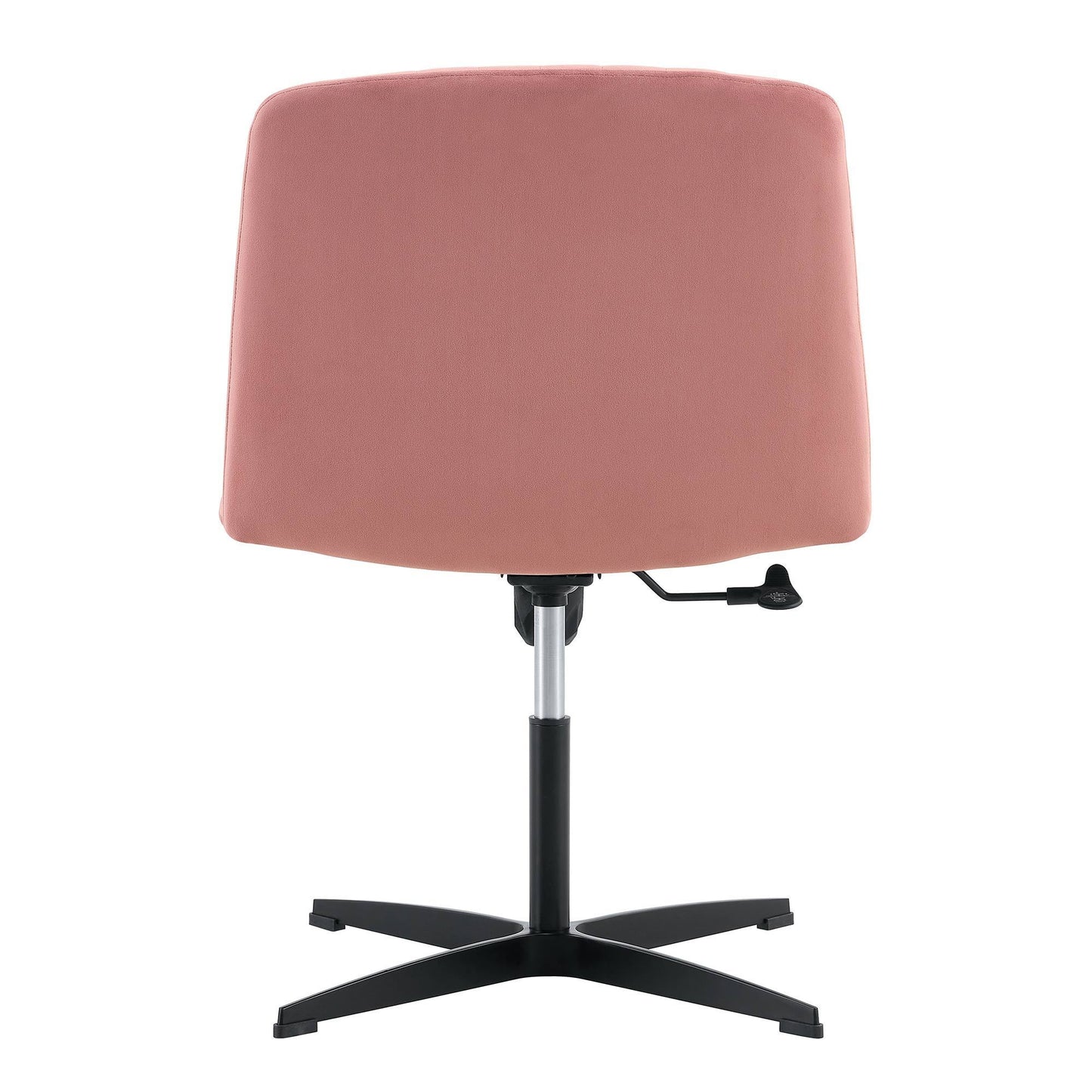 Pink Velvet Material. Home Computer Chair Office Chair Adjustable 360 °Swivel Cushion Chair With Black Foot Swivel Chair Makeup Chair Study Desk Chair. No Wheels