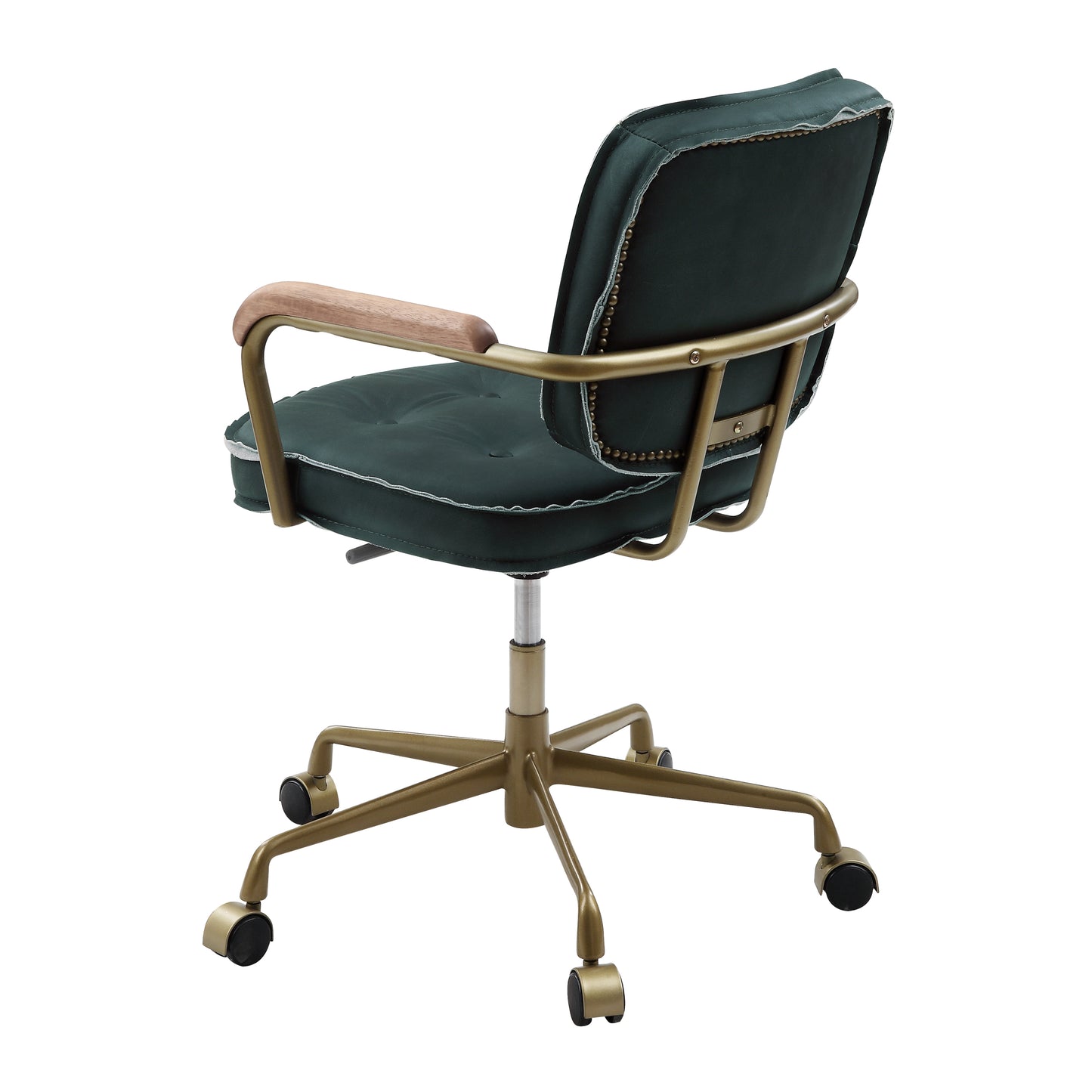 ACME Siecross Office Chair, Emerald Green Leather 93171