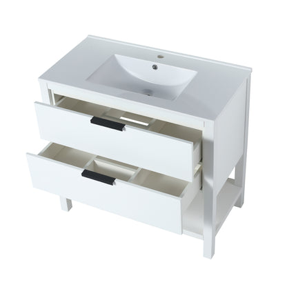 36 Inch Bathroom Vanity Plywood With 2 Drawers,36x18